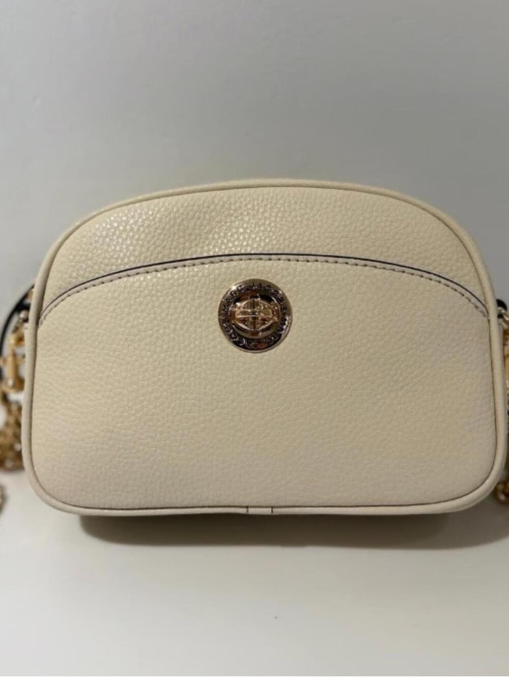 NWT Authentic MARC JACOBS Turn-lock Small Crossbody Camera Bag Ivory Gold Purse - Picture 6 of 9
